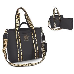Versace Medusa Faux Leather Shopping Tote Shoulder Bag New Limited Edition